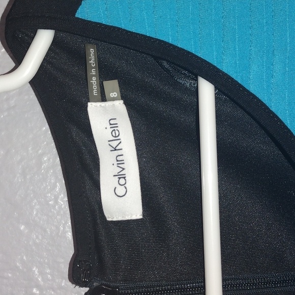 NW T CALVIN KLEIN color block Sheath Dress Career Wear 8 - Picture 4 of 7